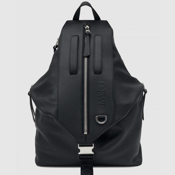 Small Convertible Backpack - Nylon & Calfskin