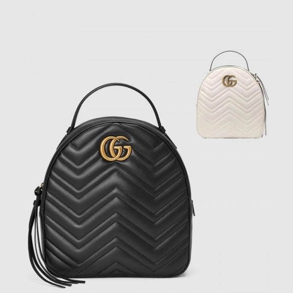 GG Marmont Matelassé Leather Backpack 476671