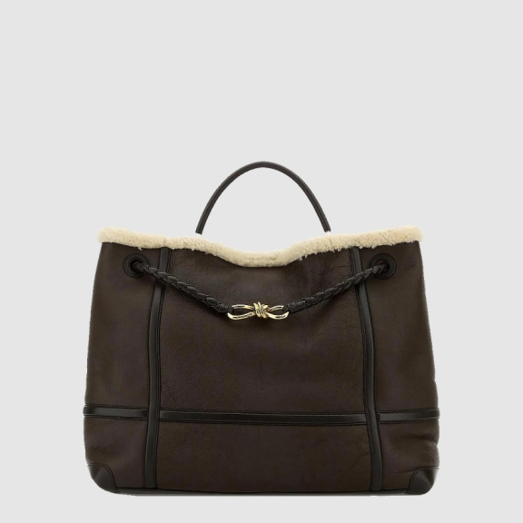 Andiamo Shear Ring Leather Large Tote Bag 806085