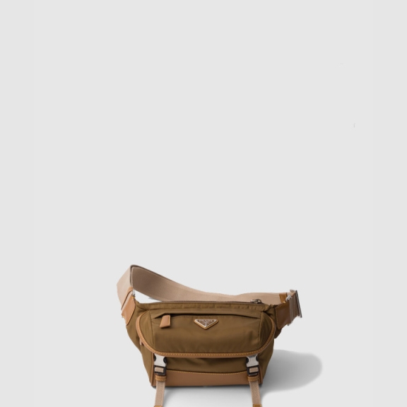 Prada Re-Nylon and Leather Shoulder Bag 2VH176