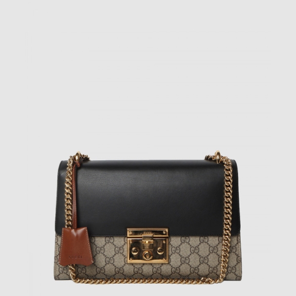 GG Supreme Paddle Lock Shoulder Bag 409486