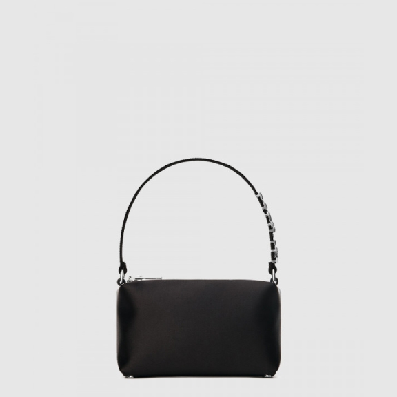 Crystal Logo Decoration Satin Clutch 20121P