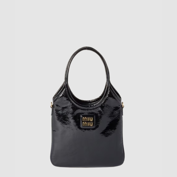 Miu Miu Naplac Patent Leather Ivy Bag 5BA281