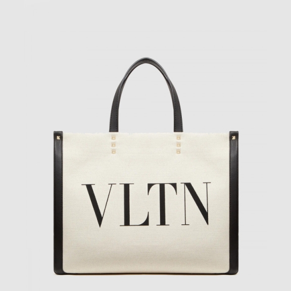 Vltn Canvas Shopper Bag
