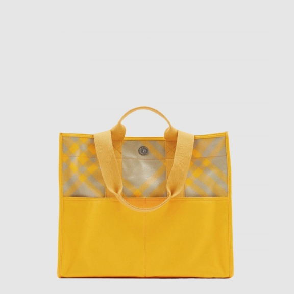 Check Cotton Tote Bag 80751361