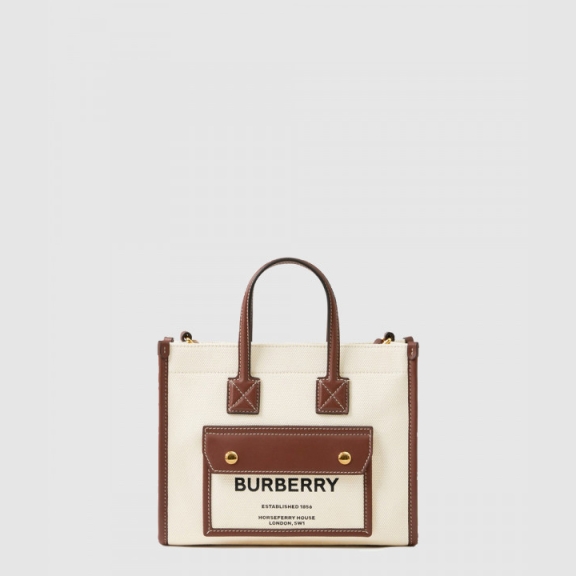 Mini Two-Tone Canvas Tote Bag 80441431
