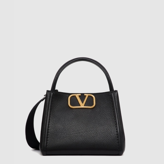 Valentino All-Time Grain Calfskin Medium Handbag