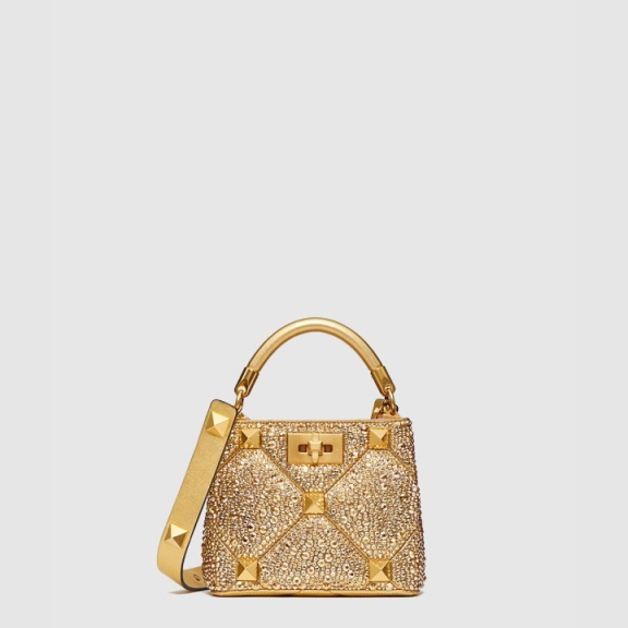 Valentino Mini Rhinestone Tote Bag