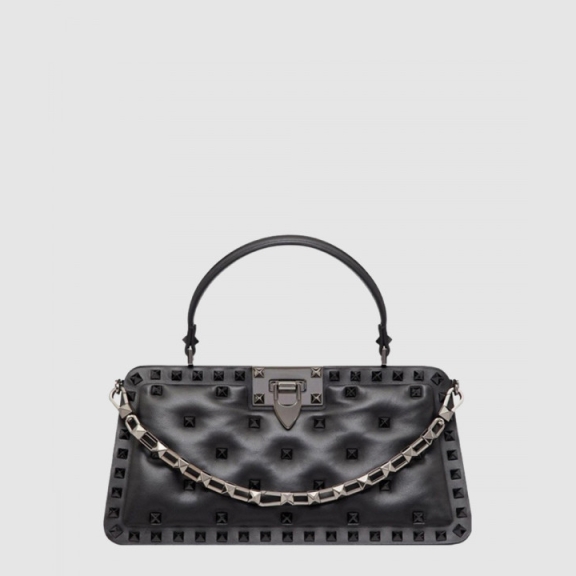 Rockstud Leather Handbag