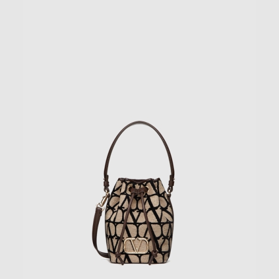 Valentino Mini Bucket Bag Soft Sheepskin
