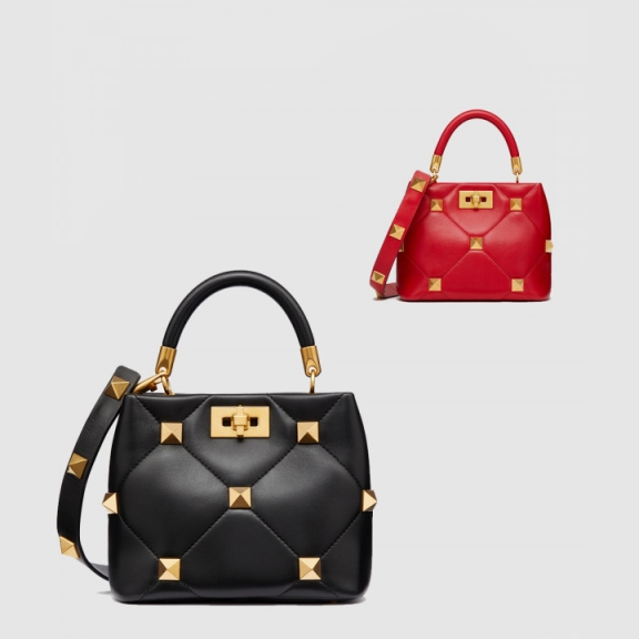 Roman Studded Bucket Bag Small