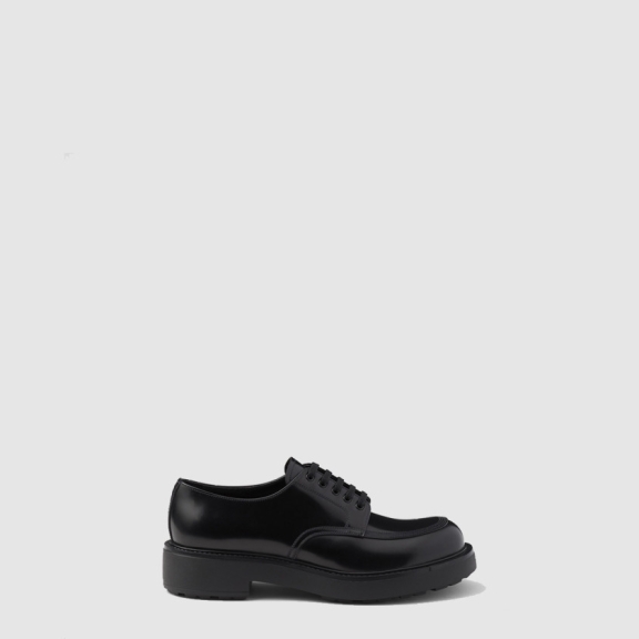 Prada Brushed Leather Derby Shoes 2EG445