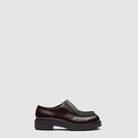 Ruched Lace-Up Loafers 2EG421