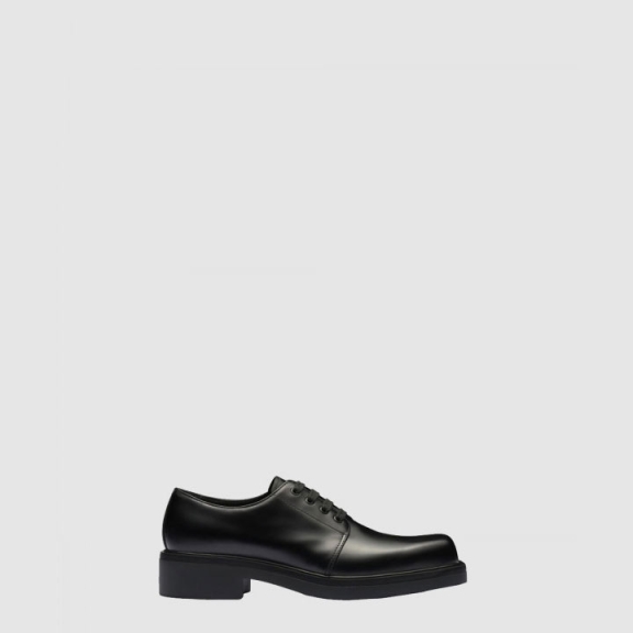 Brushed Leather Derby Shoes 2EG412