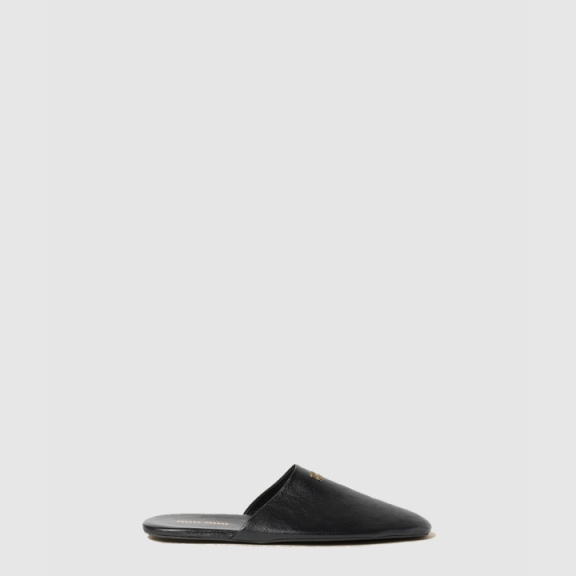 Miu Miu Leather Slippers 5S322E
