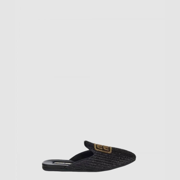 Itemized Leather Mules 5D058E
