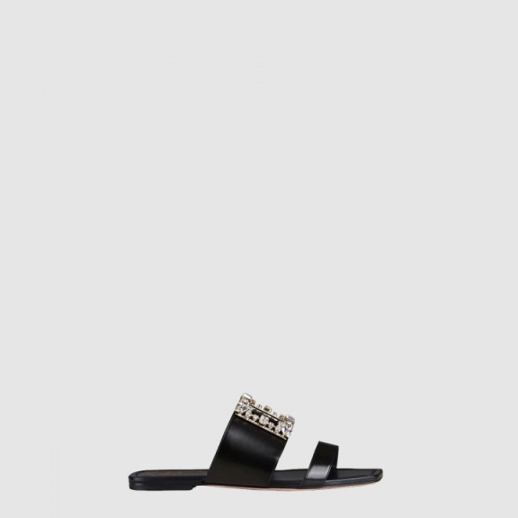 Crystal Buckle Mules 5043