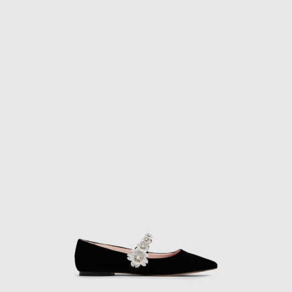 Bouquet Flower Ballerina Flat Shoes 5023