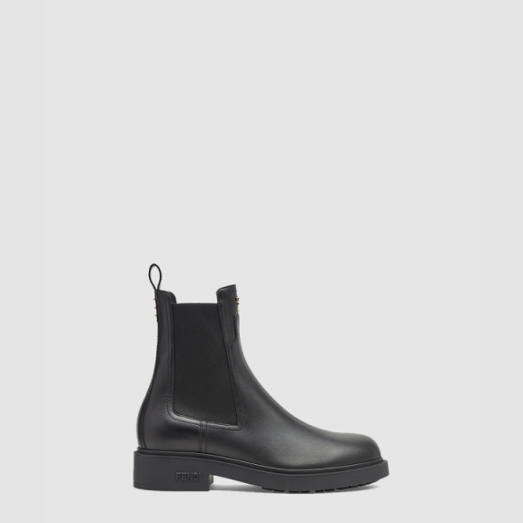 Fendi Leather Biker Boots 8T8576