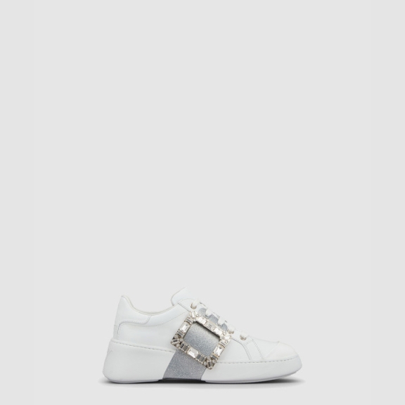 Vibe Skate Glitter Strass Buckle Sneakers 5423