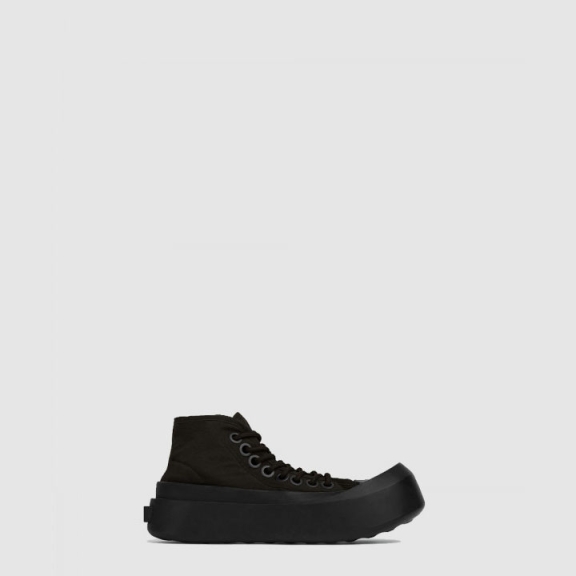 Nylon High-Top Sneakers with Laces 741123