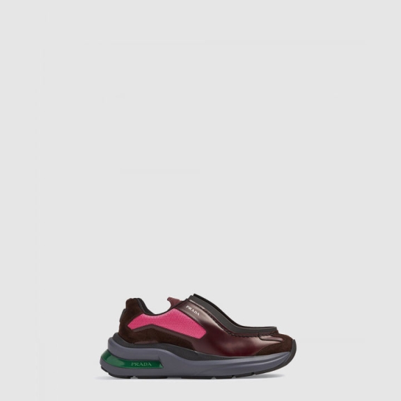 Panel Leather Chunky Sneakers 2EG424