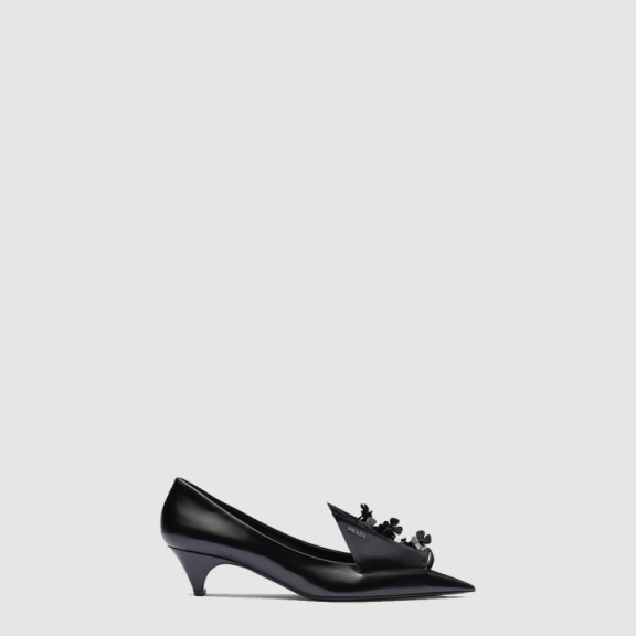 Prada Shiny Leather Heel 1i300n