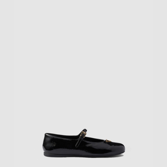Prada Naplac Patent Leather Ballerina 1F793N