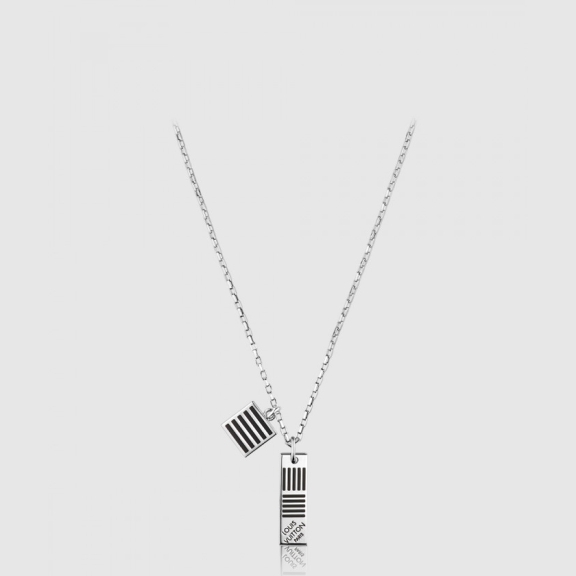 Damier Black Necklace M62490