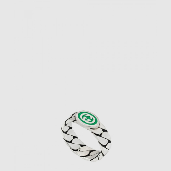 Interlocking G Enamel Ring 701612