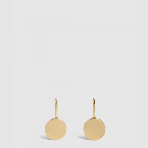 Medal Earrings Gold Diamond 46Q796