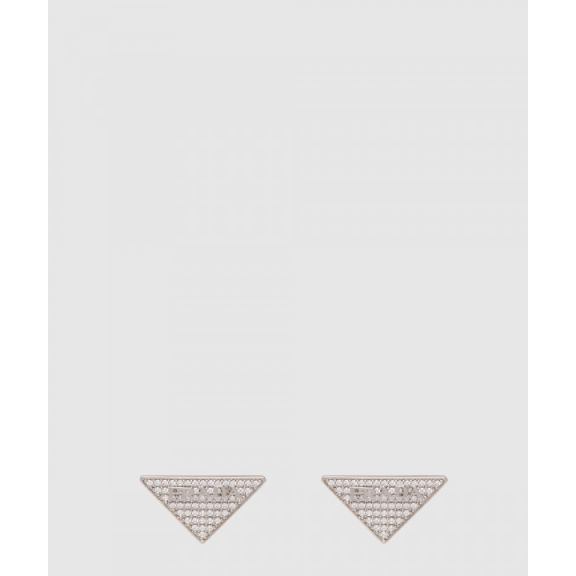 Crystal Logo Gemstone Zircon Earrings 1JO768