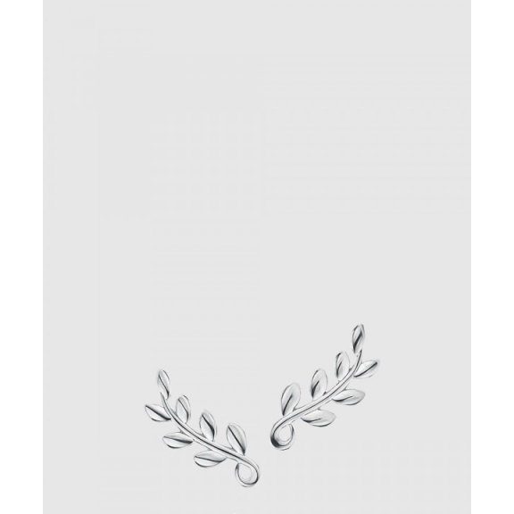 Olive Leaf Climber Earsring