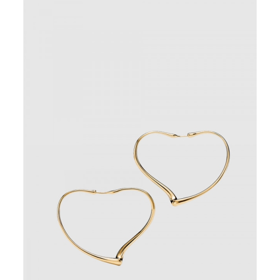 Open Heart Hoop Earringsring