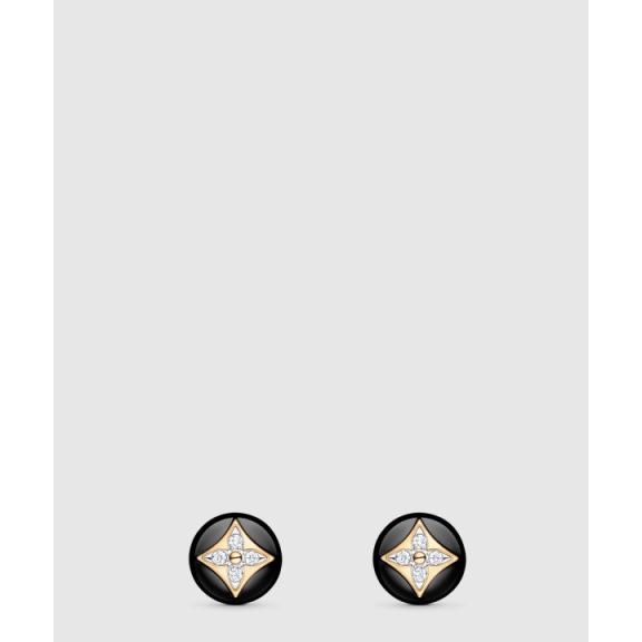 B Blossom Studs Onyx with Diamond Q96990