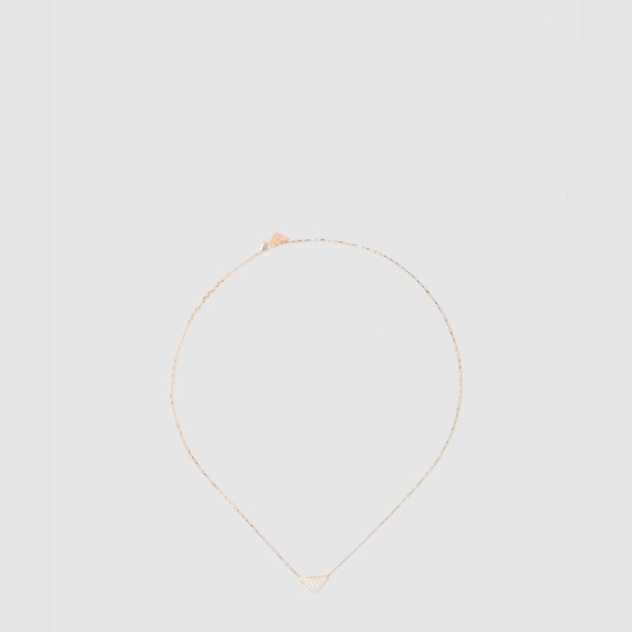 Gold Mini Triangle Necklace 1JCA38