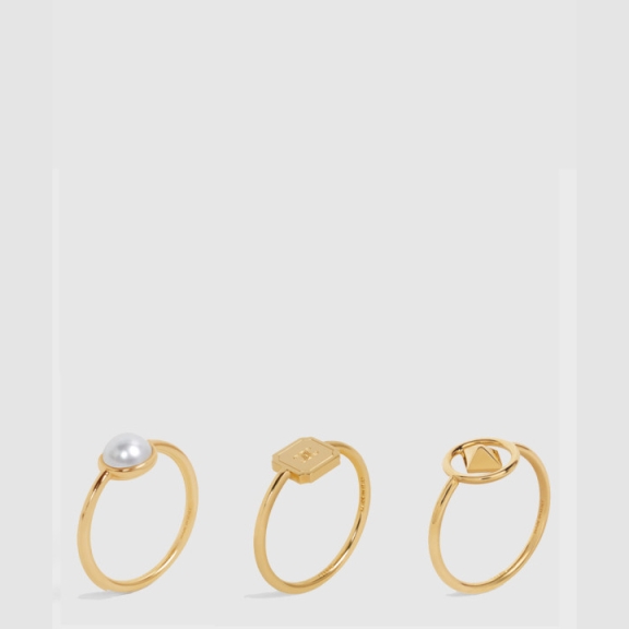 Detachable Brass and Resin Pearl Ring 460HR6