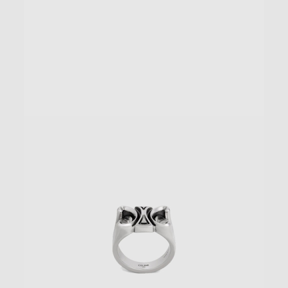 Saint-Onofre Chunky Triomphe Ring - Rhodium-Finish Brass 461DR6