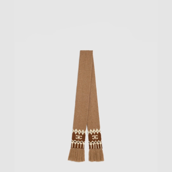 Triomphe Fair Isle Wool Scarf 2adp88