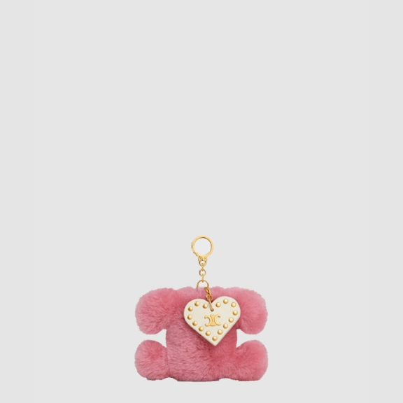 Triomphe Heart Pom Keyring 49J493