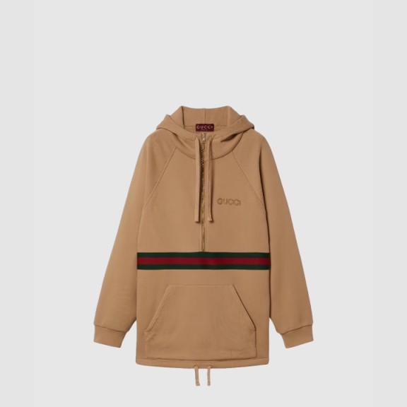 Gucci Cotton Oversize Hoodiet-Shirt