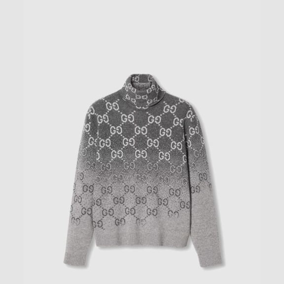 GG Gradient Wool Jacquard Sweater