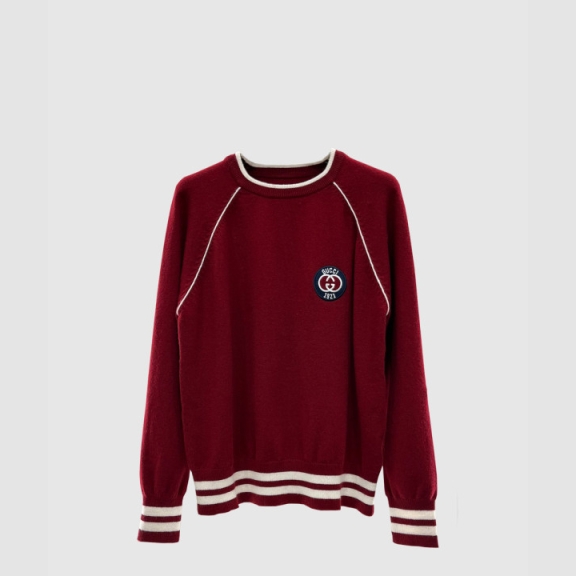 Gucci Logo Print Cotton Top
