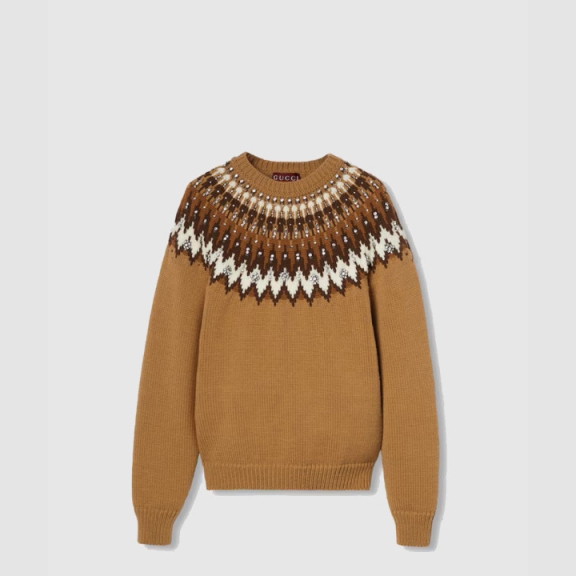Gucci Norwegian Wool Jacquard Sweater