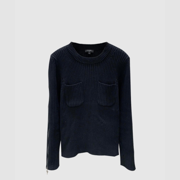 Chanel Print Knit Top