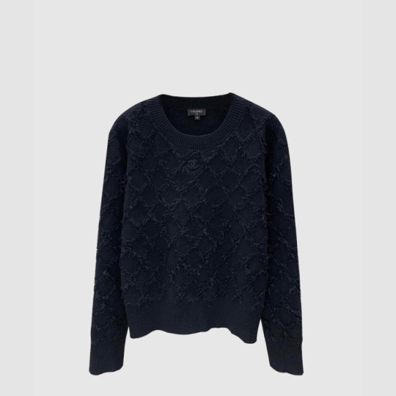 Chanel Print Knit Top
