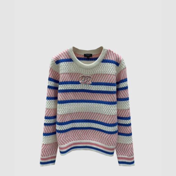 Chanel Logo Knit Tops