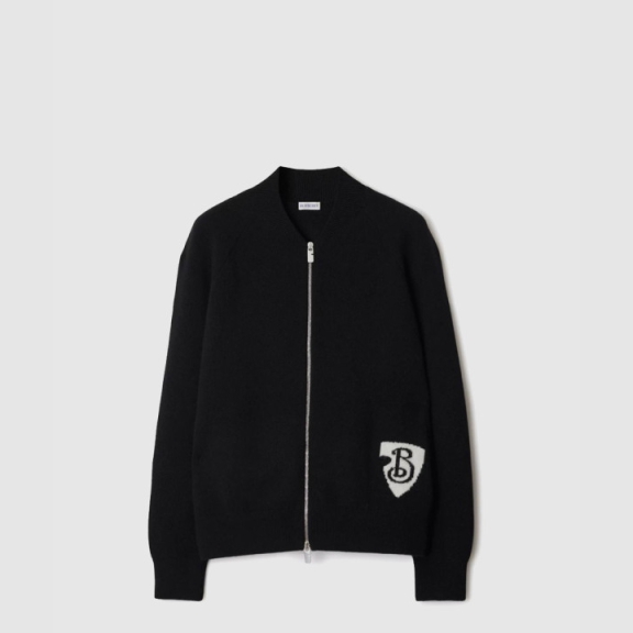 Burberry B Shield Wool Blend Bomber Jacket