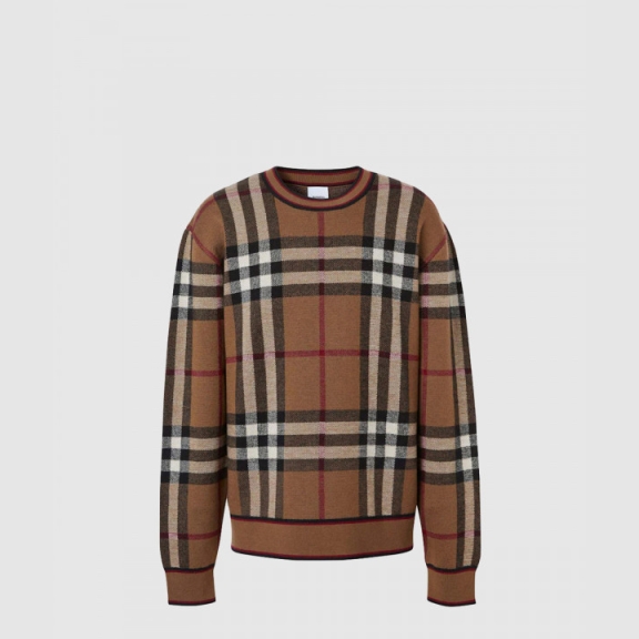 Check Jacquard Sweater