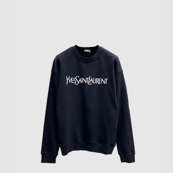 Saint Laurent Logo Print Cotton Top